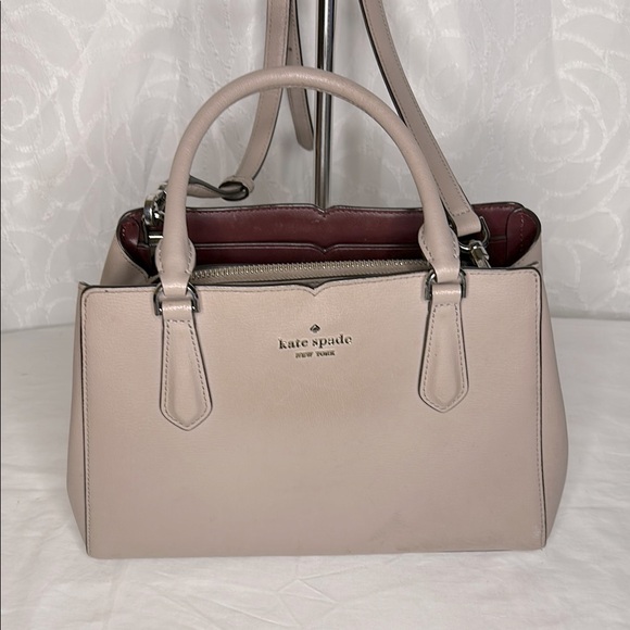kate spade Handbags - KATE SPADE NY blush pale pink medium satchel with 3 sections Detach straps.